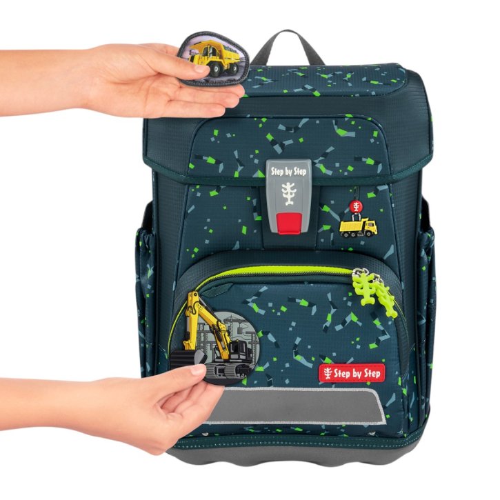 Step by Step Cloud Schulranzenset Bagger Rocco